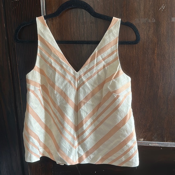 Anthropology peach and white top - Picture 2 of 4